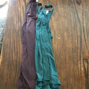 2 Old Navy Flowy Racer Back Tanks, Very Flattering